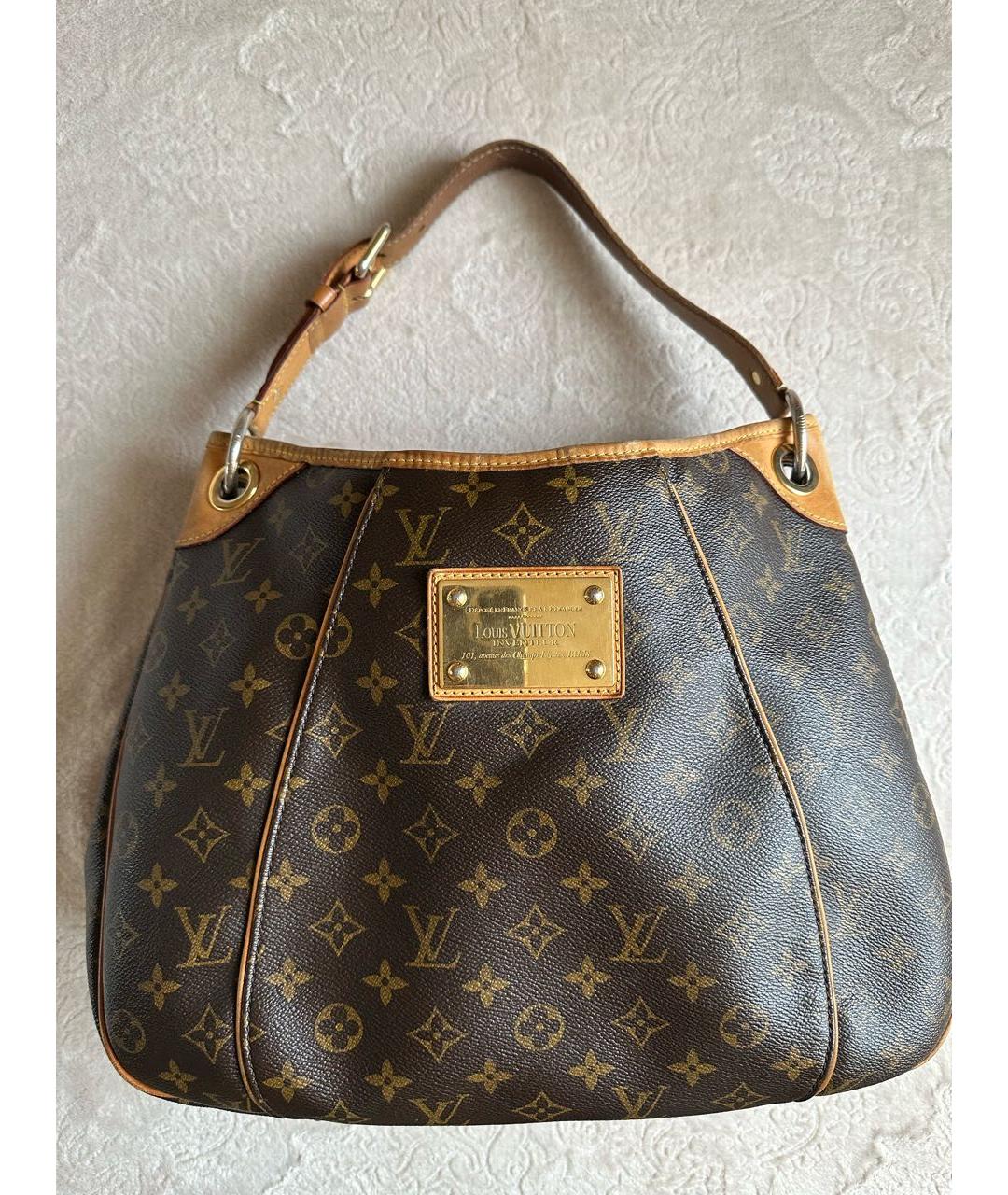 LOUIS VUITTON Коричневая сумка с короткими ручками, фото 2