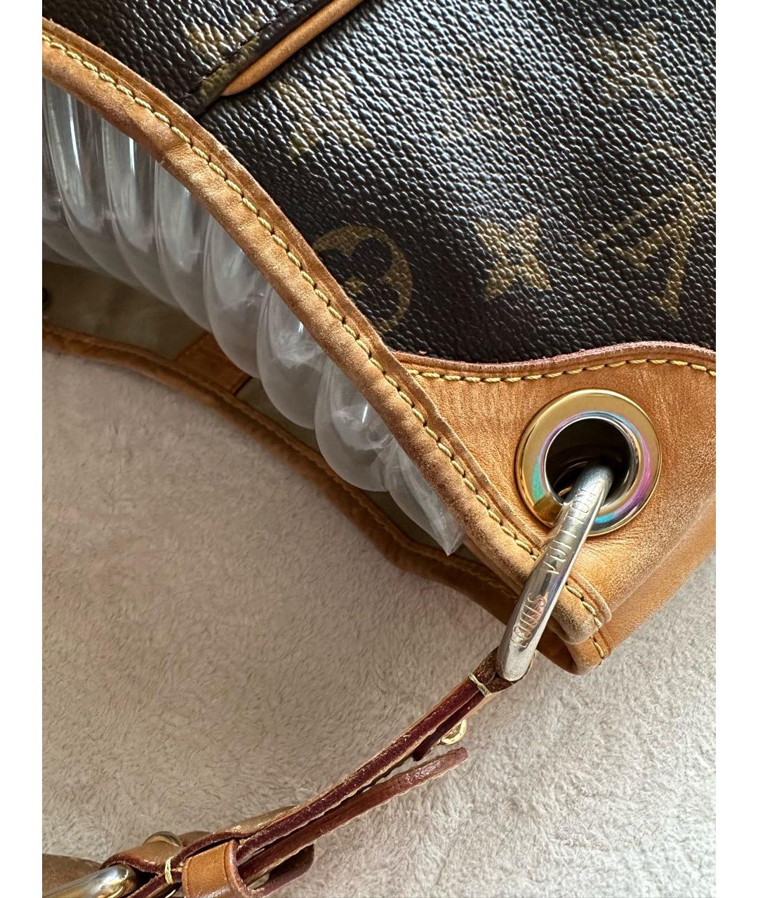 LOUIS VUITTON Коричневая сумка с короткими ручками, фото 5