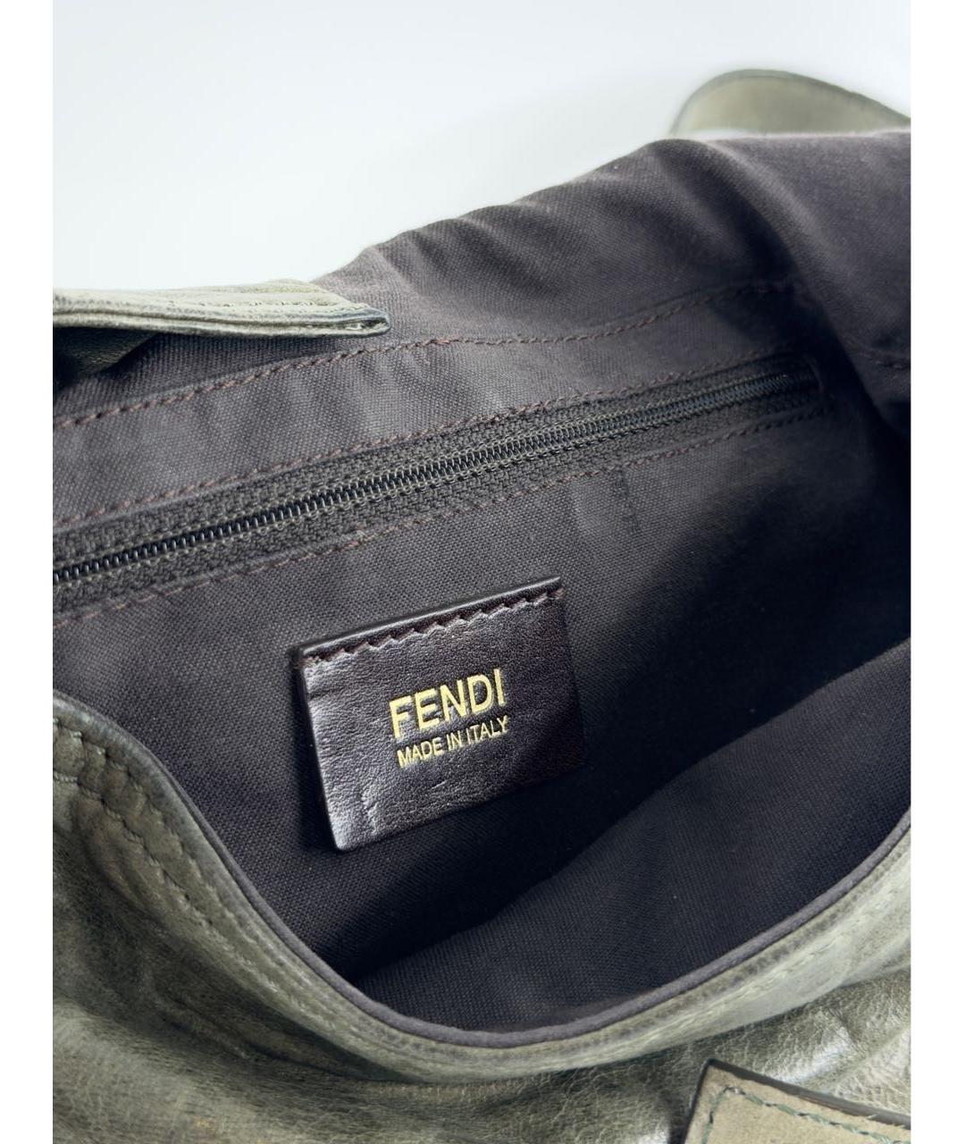 FENDI Кожаная сумка через плечо, фото 8