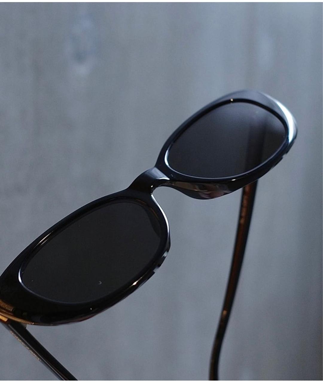 SAINT LAURENT Черные пластиковые солнцезащитные очки, фото 2