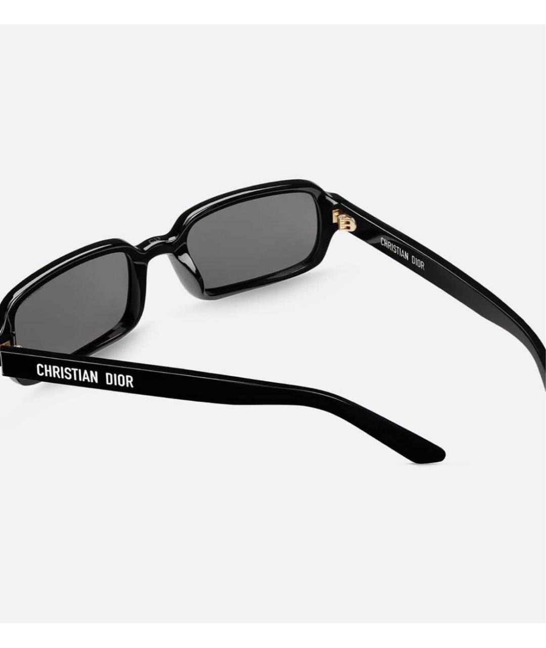 CHRISTIAN DIOR Черные пластиковые солнцезащитные очки, фото 7