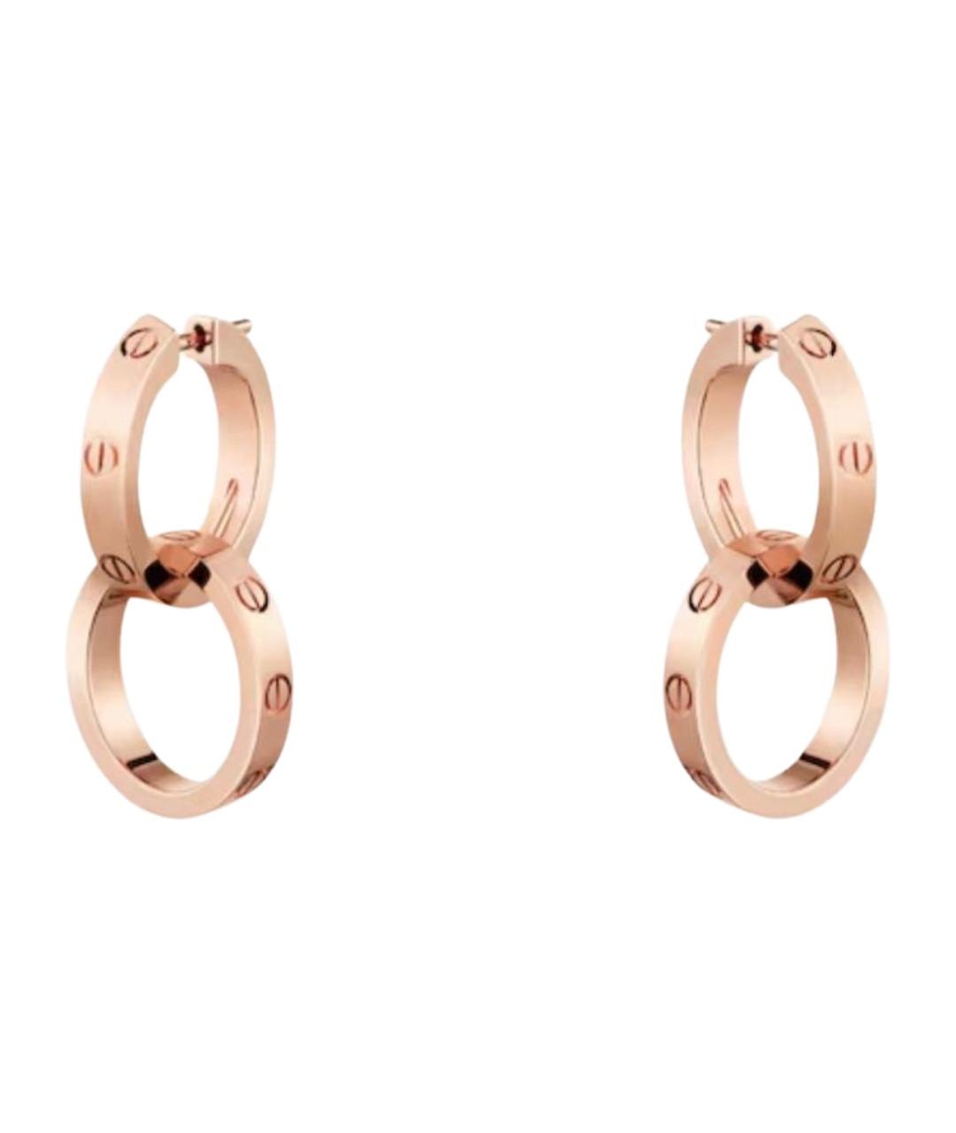 CARTIER Золотые серьги из розового золота, фото 1