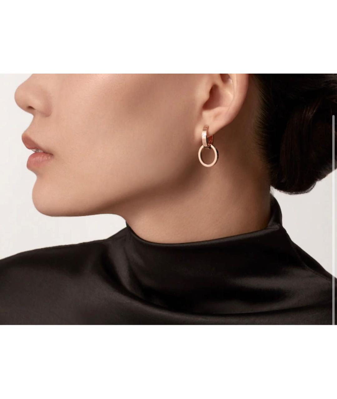 CARTIER Золотые серьги из розового золота, фото 2