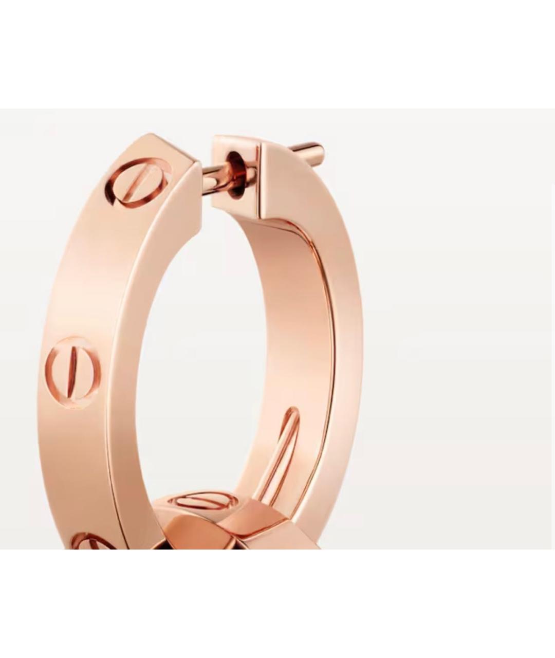 CARTIER Золотые серьги из розового золота, фото 4