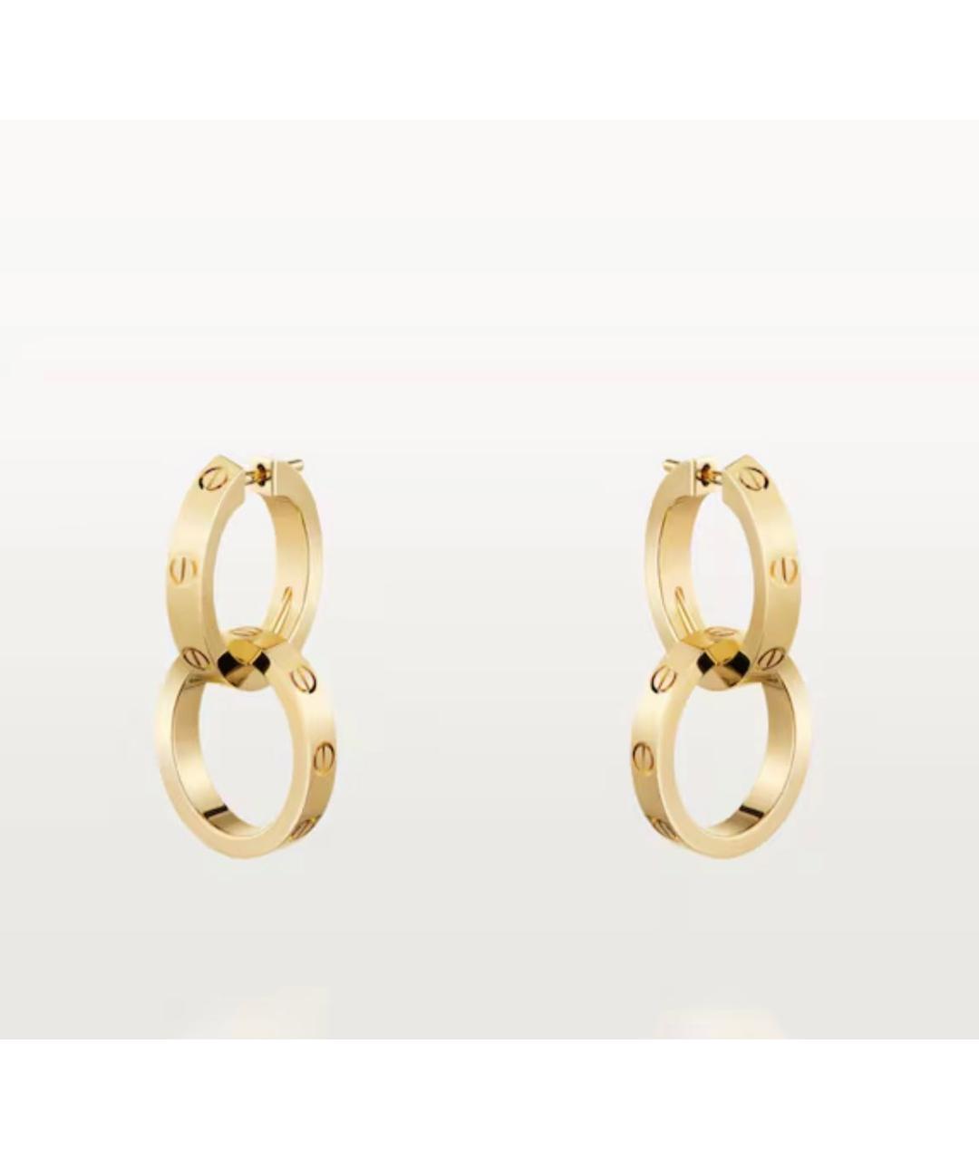 CARTIER Золотые серьги из желтого золота, фото 4