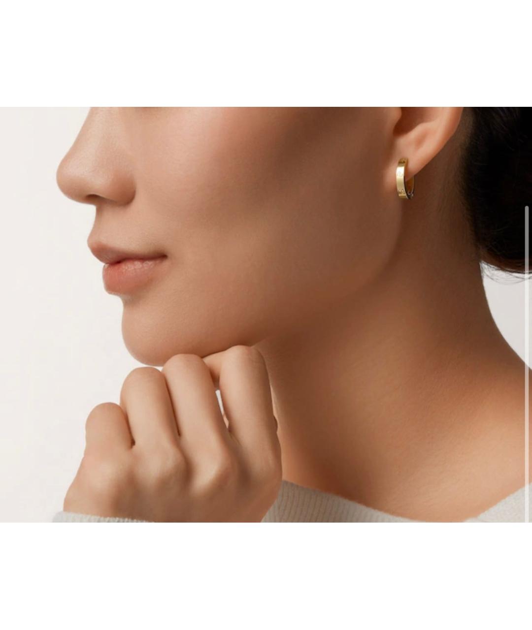 CARTIER Золотые серьги из желтого золота, фото 2