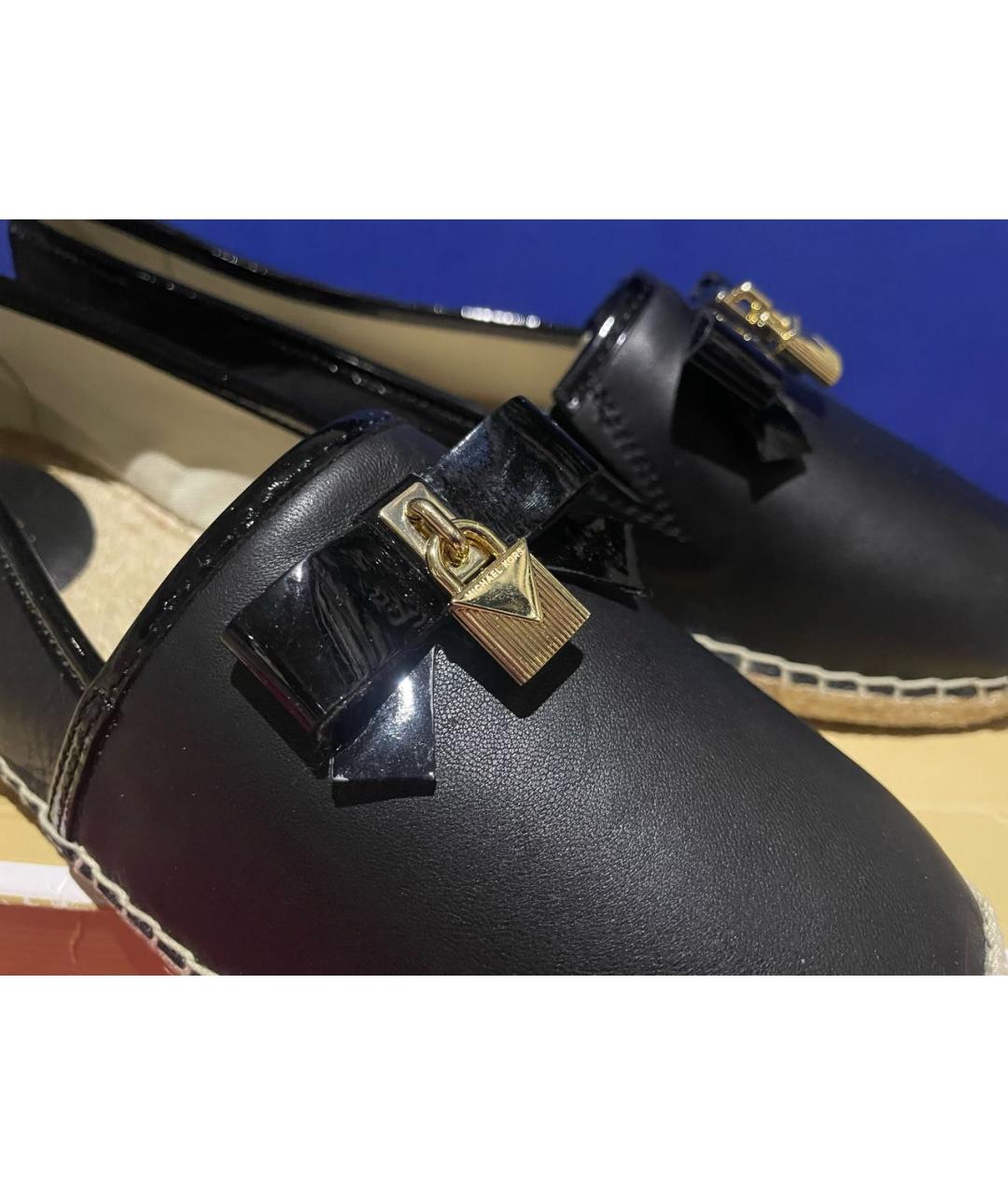 MICHAEL MICHAEL KORS Черные кожаные мокасины, фото 3