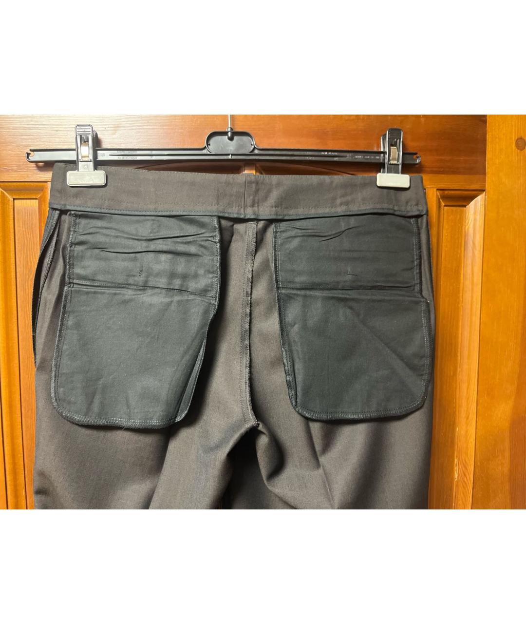 HUGO BOSS Коричневые шерстяные классические брюки, фото 3