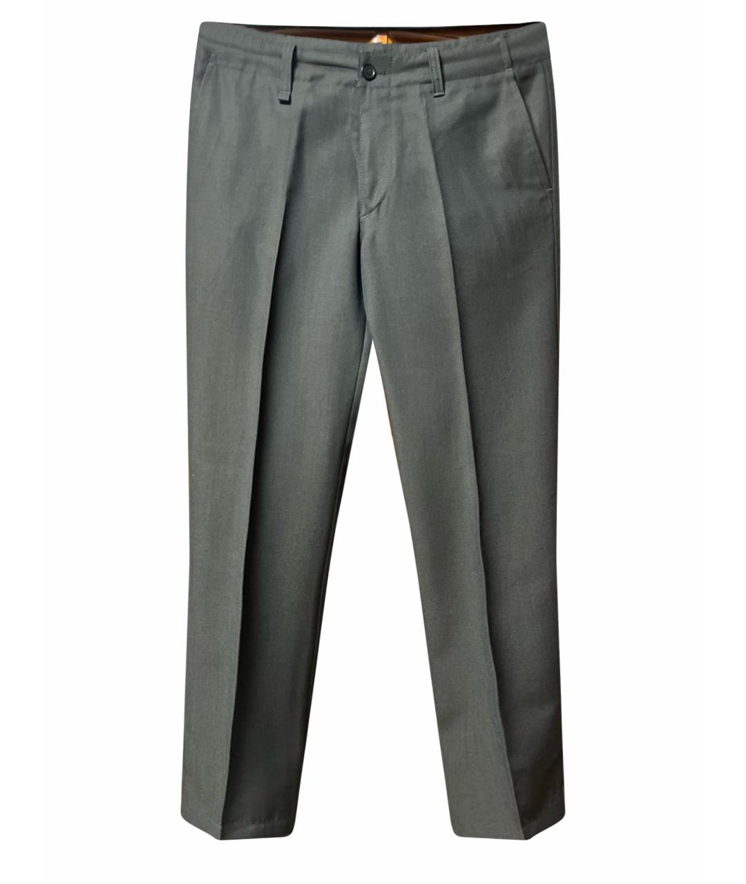 HUGO BOSS Коричневые шерстяные классические брюки, фото 1