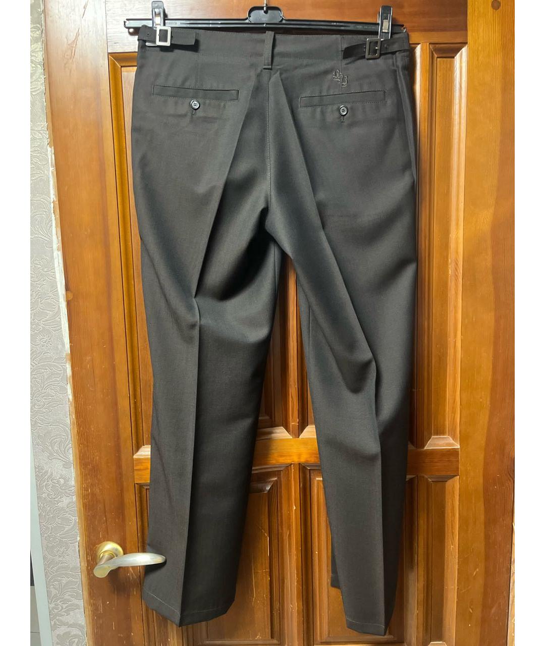 HUGO BOSS Коричневые шерстяные классические брюки, фото 2