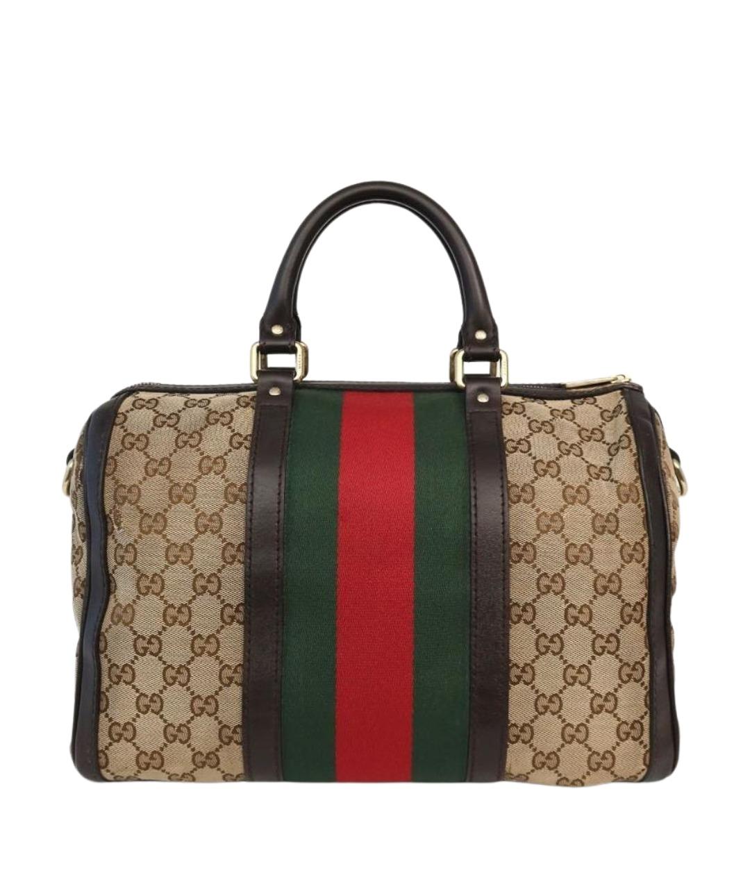 GUCCI Коричневая сумка с короткими ручками, фото 1
