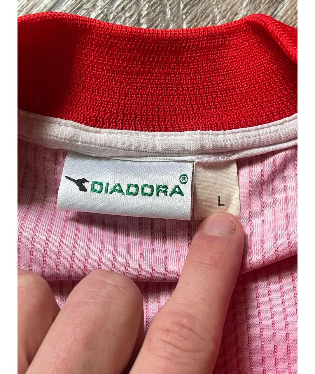 DIADORA HERITAGE Красная синтетическая футболка, фото 5