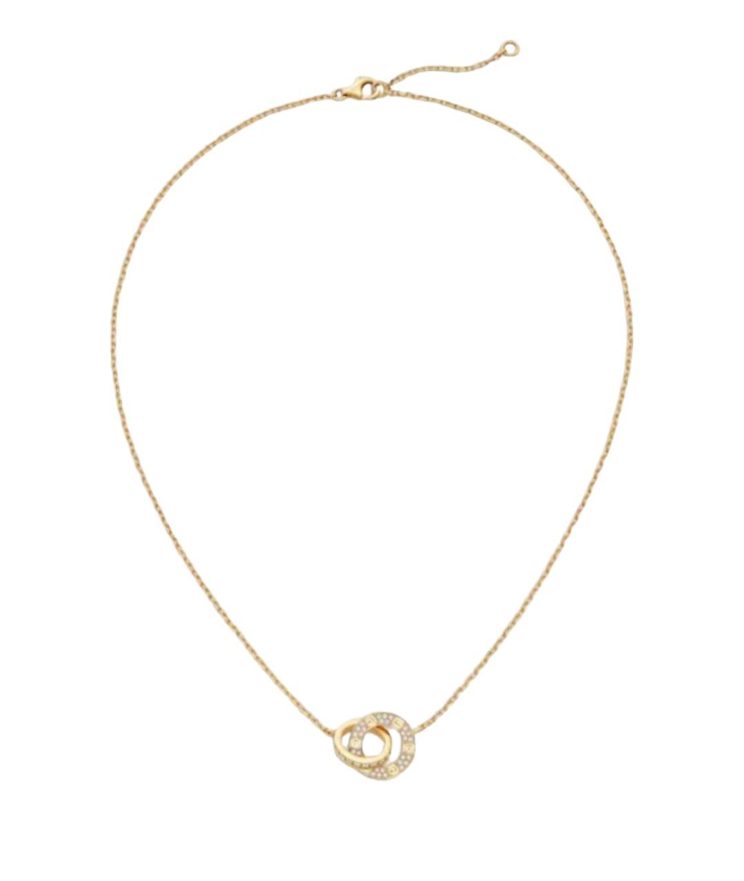 CARTIER Золотое колье из желтого золота, фото 1