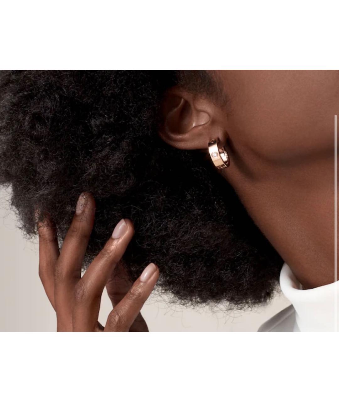 CARTIER Золотые серьги из розового золота, фото 2