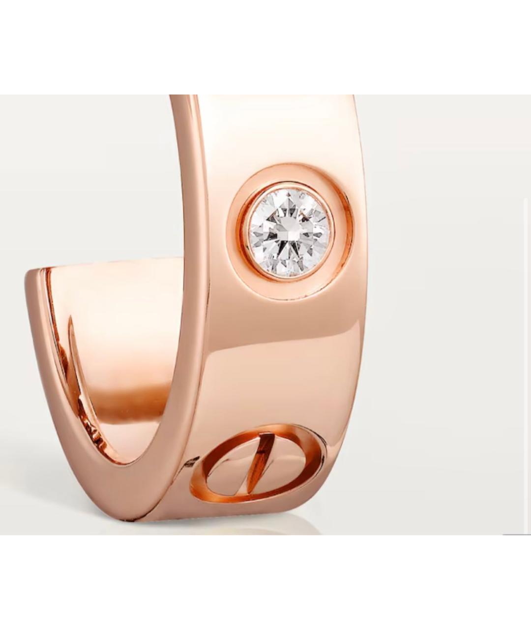 CARTIER Золотые серьги из розового золота, фото 3