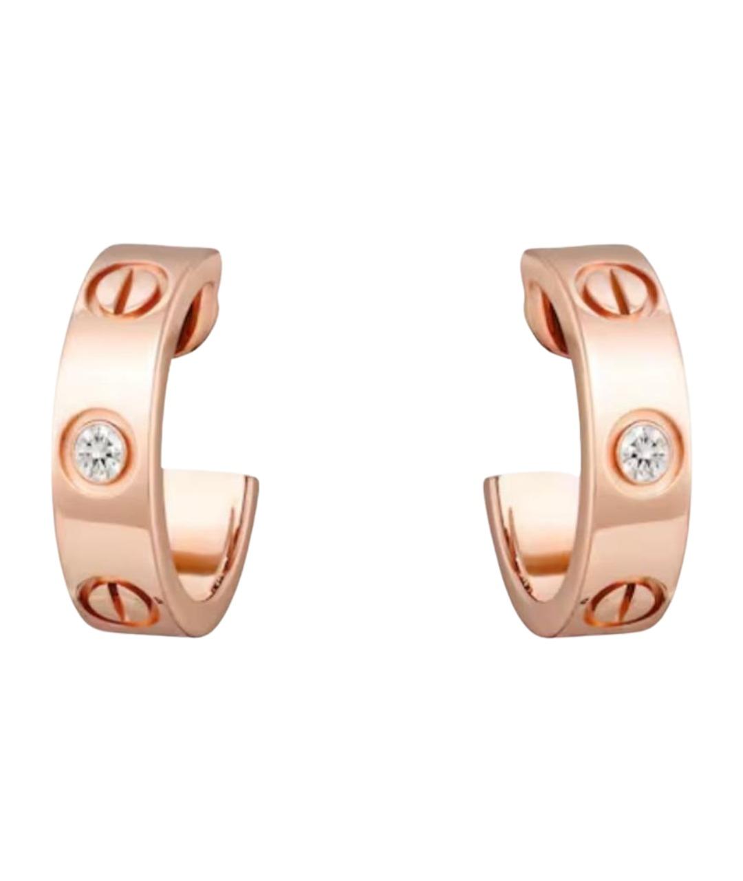 CARTIER Золотые серьги из розового золота, фото 1