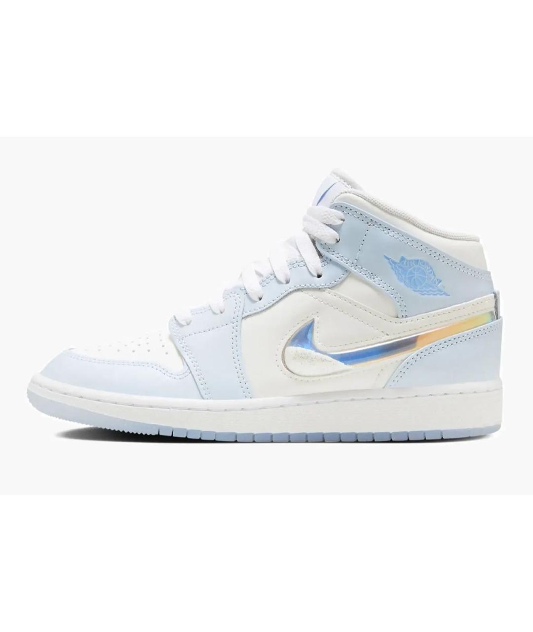 NIKE Белые кожаные кроссовки, фото 6