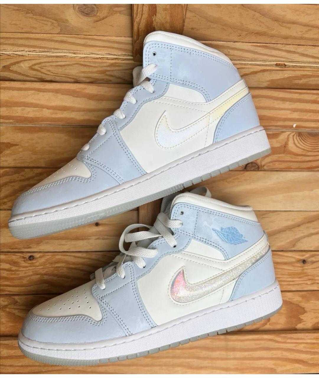 NIKE Белые кожаные кроссовки, фото 3