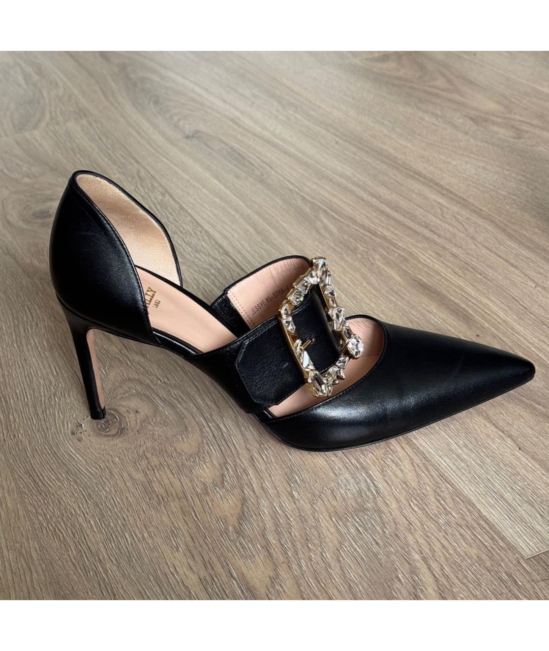 BALLY Черные кожаные туфли, фото 6