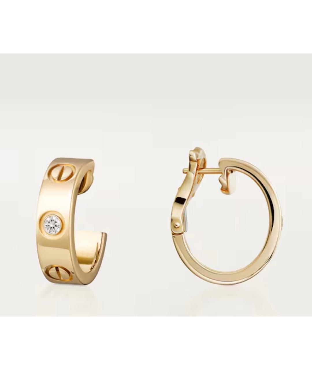 CARTIER Золотые серьги из желтого золота, фото 5