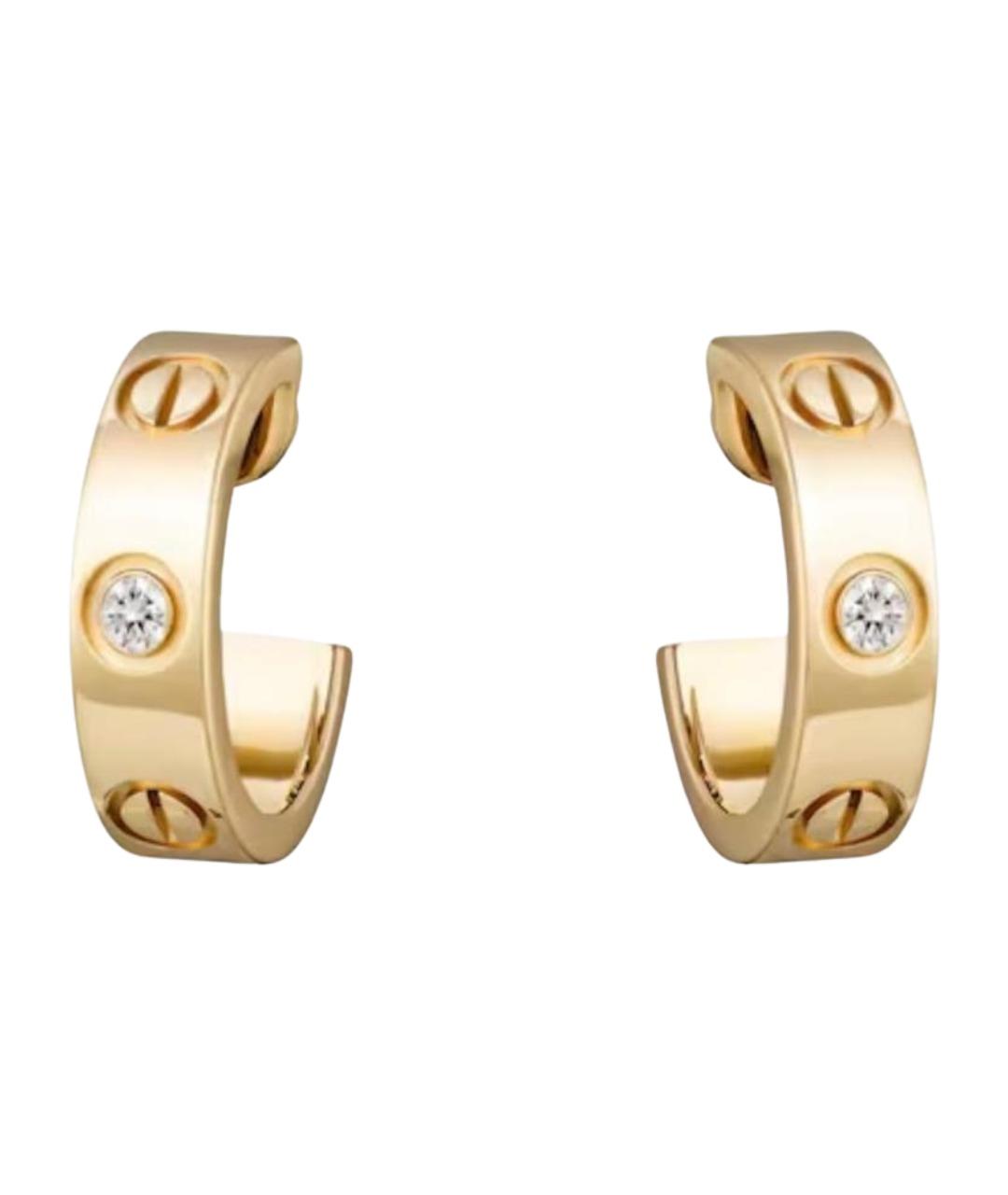 CARTIER Золотые серьги из желтого золота, фото 1