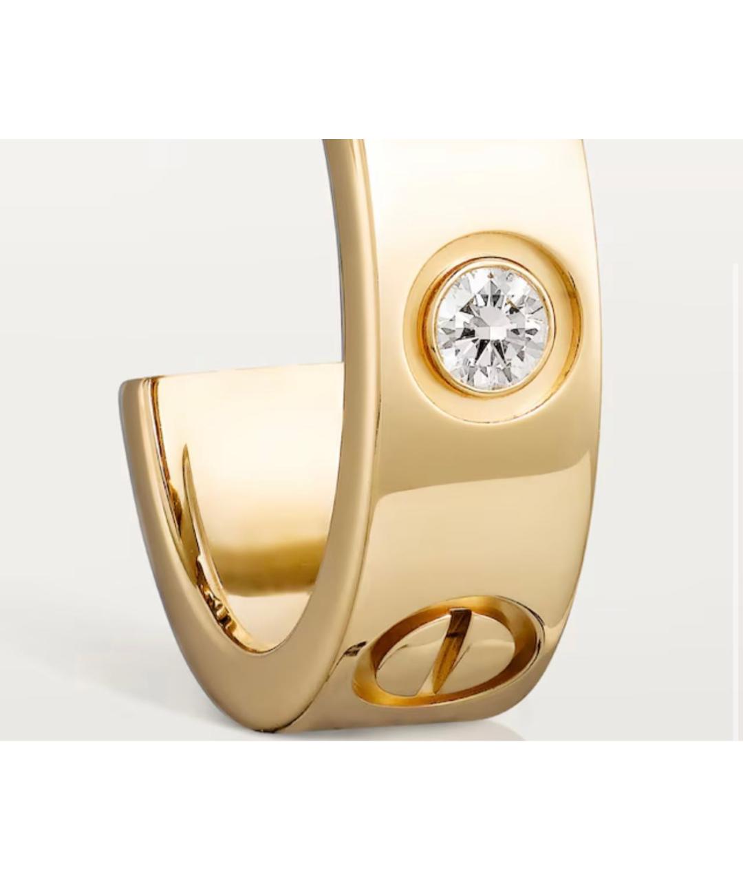 CARTIER Золотые серьги из желтого золота, фото 3