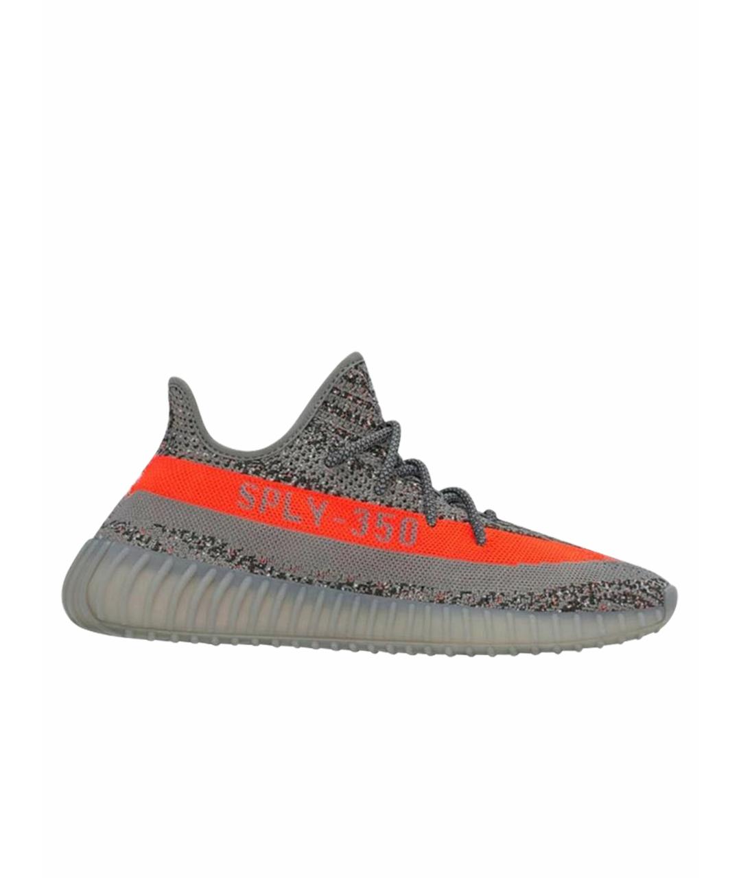 YEEZY Серые текстильные кроссовки, фото 1