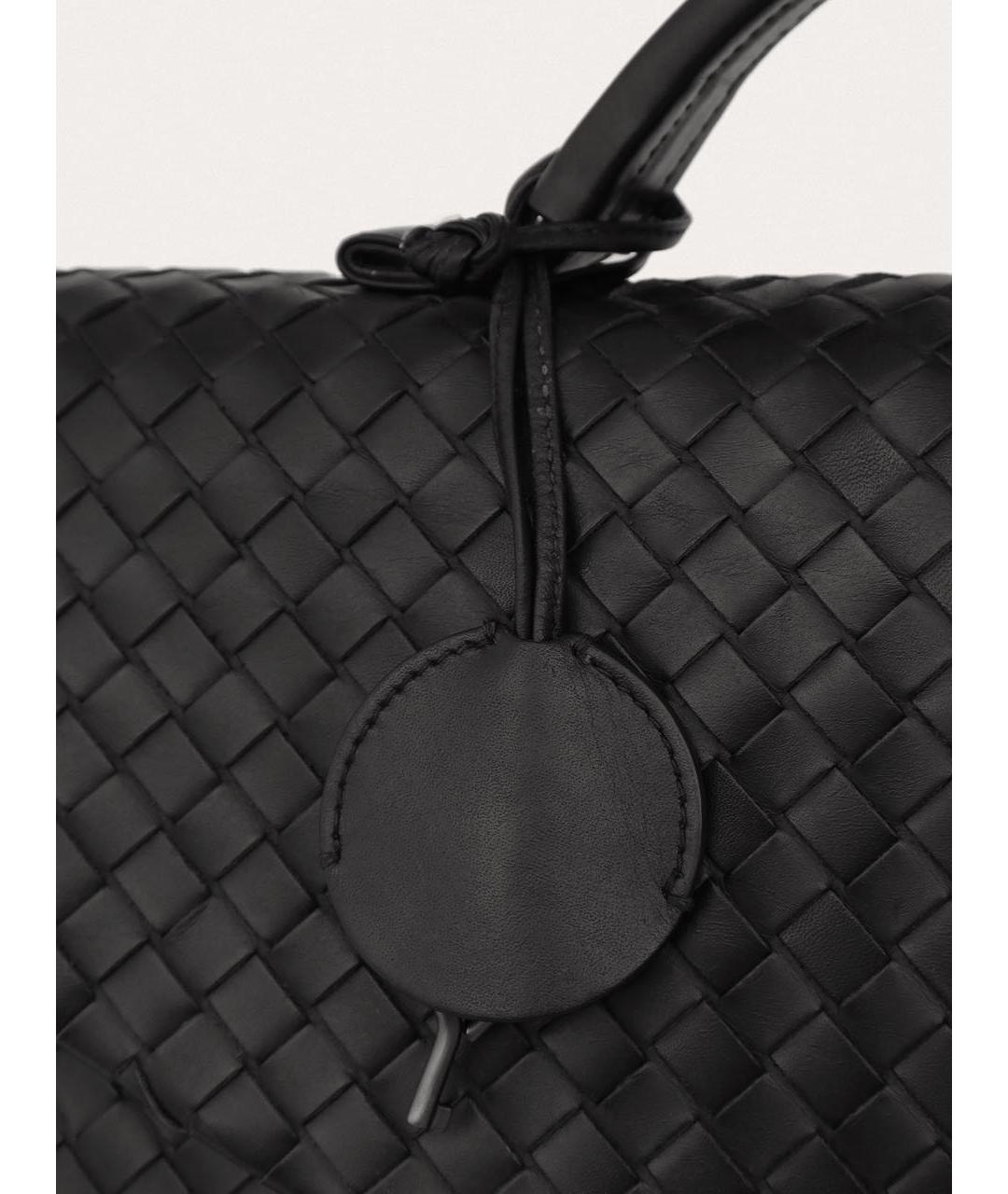 BOTTEGA VENETA Черный кожаный портфель, фото 7