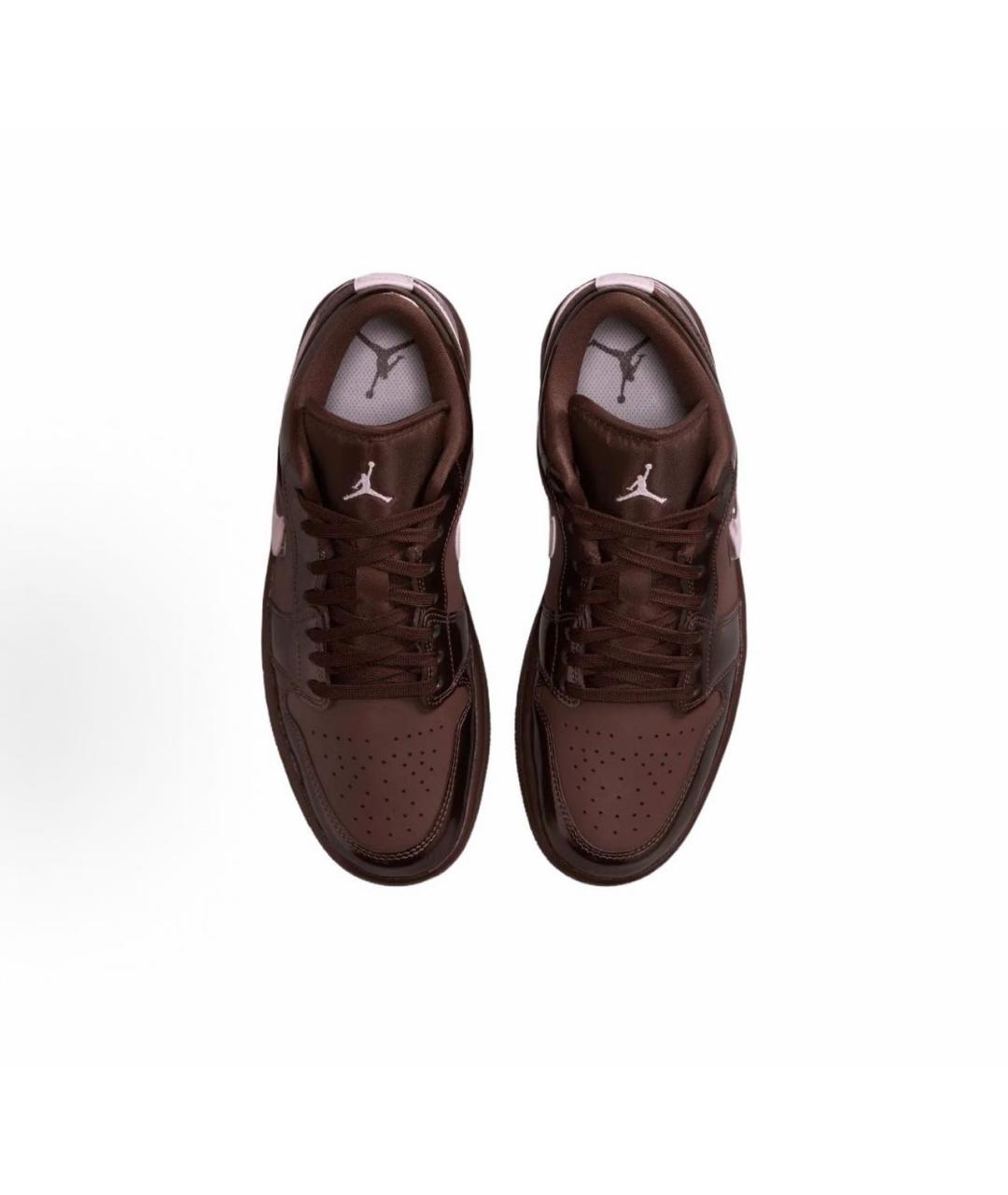 NIKE Коричневые кожаные кроссовки, фото 4