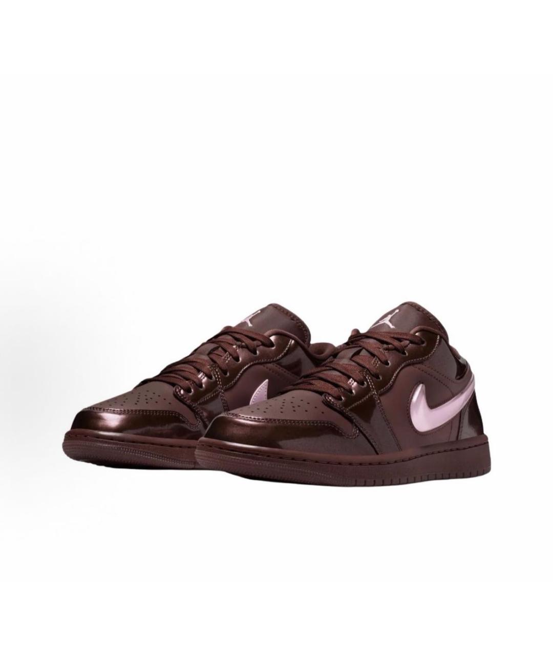 NIKE Коричневые кожаные кроссовки, фото 3