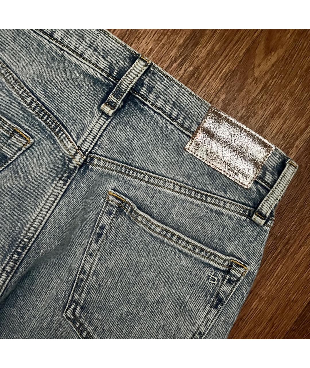 RAG & BONE Голубые хлопко-эластановые джинсы клеш, фото 8