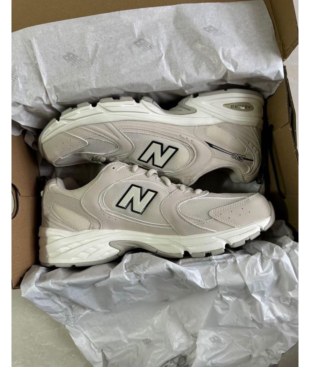 NEW BALANCE Бежевые низкие кроссовки / кеды, фото 2