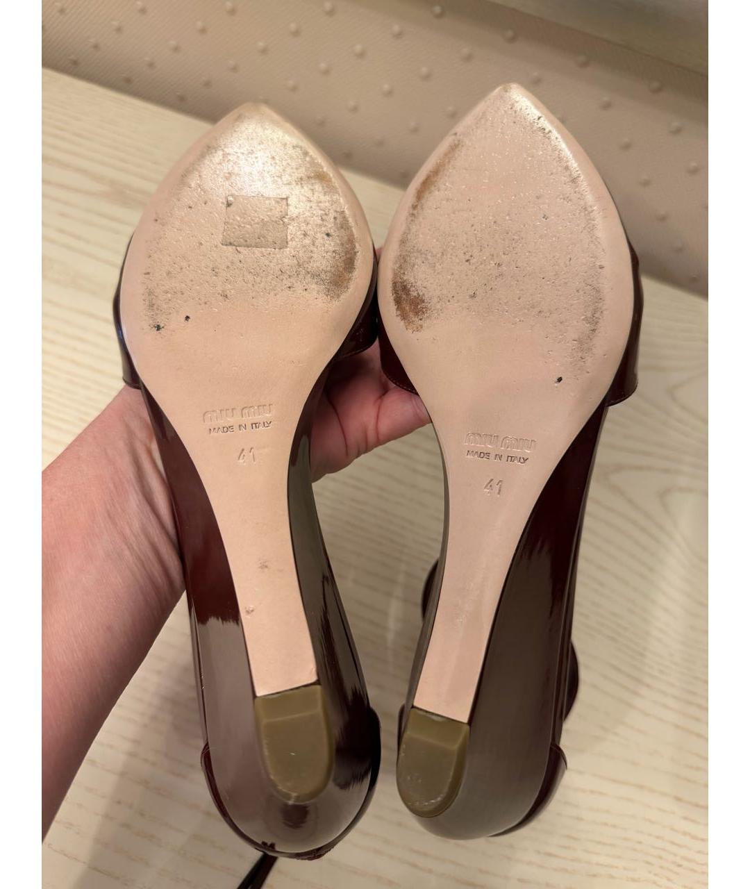 MIU MIU Туфли из лакированной кожи, фото 6