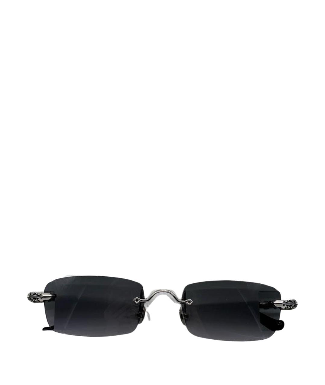 CHROME HEARTS Серебряные металлические солнцезащитные очки, фото 1