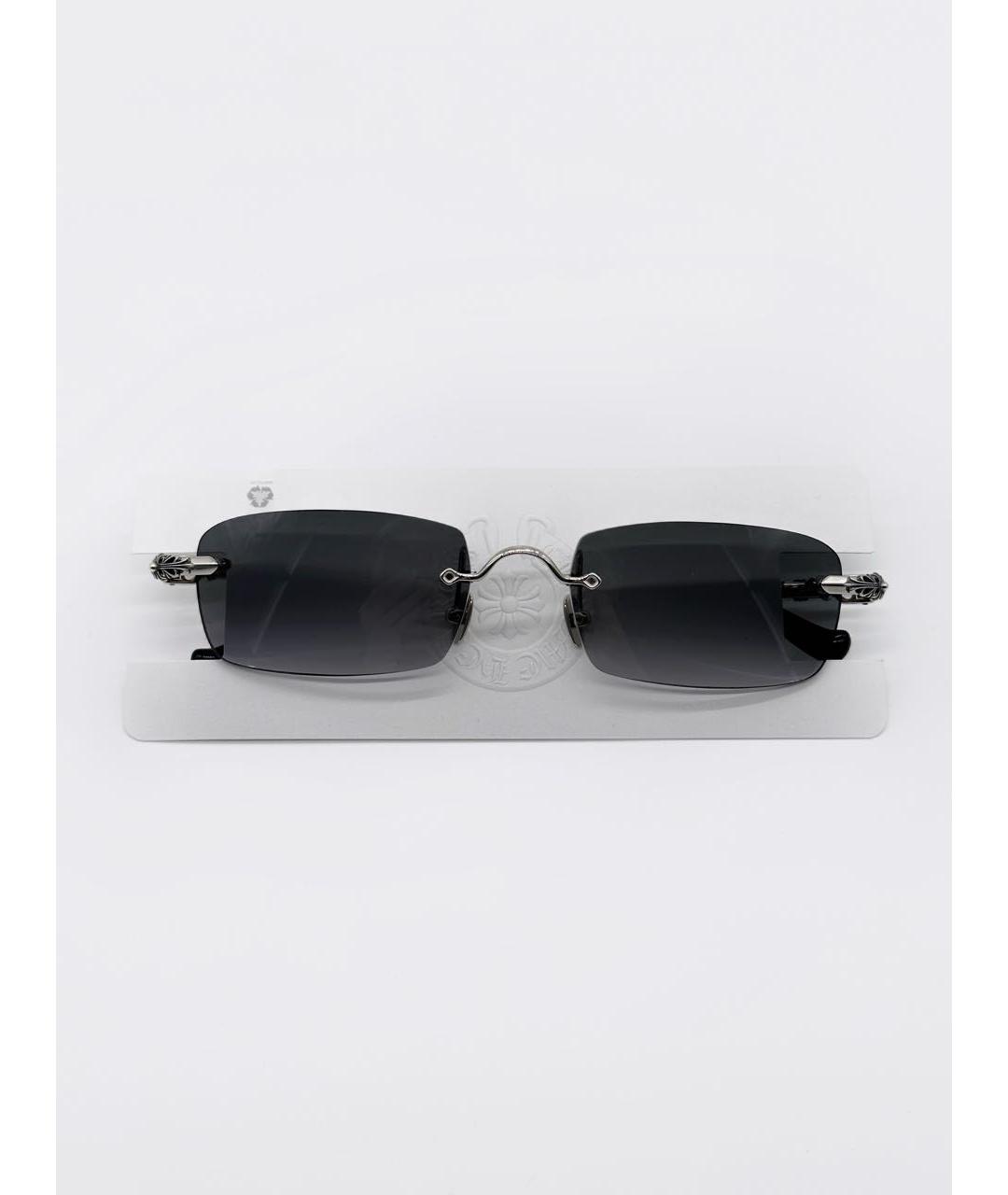 CHROME HEARTS Серебряные металлические солнцезащитные очки, фото 5