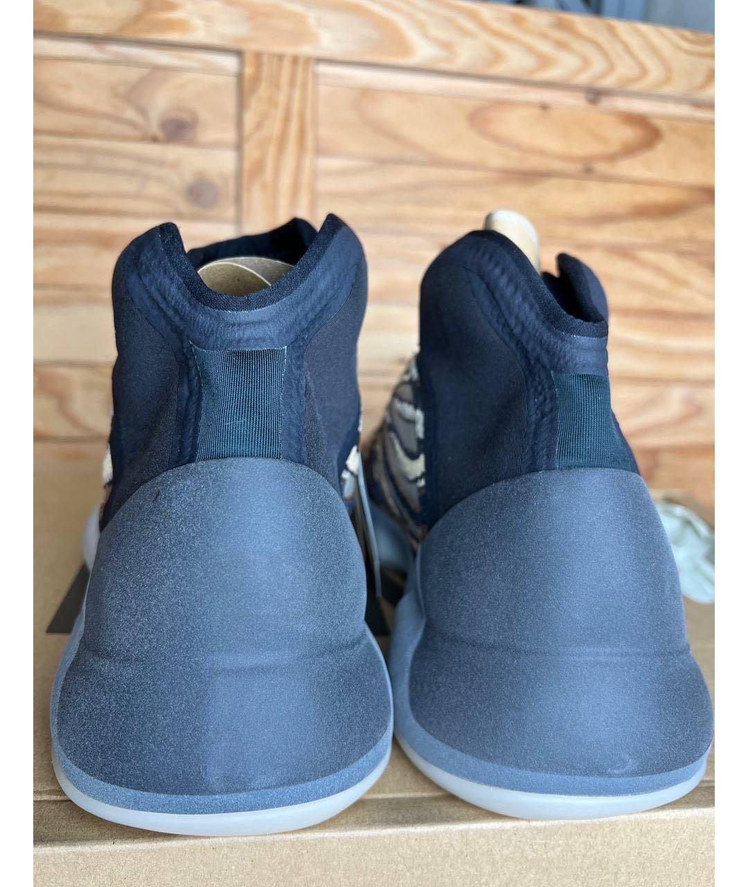 ADIDAS YEEZY Черные высокие кроссовки / кеды, фото 4
