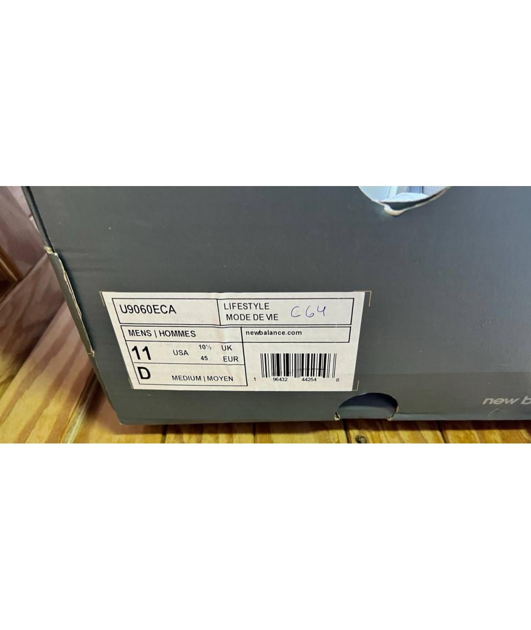 NEW BALANCE Серые низкие кроссовки / кеды, фото 6