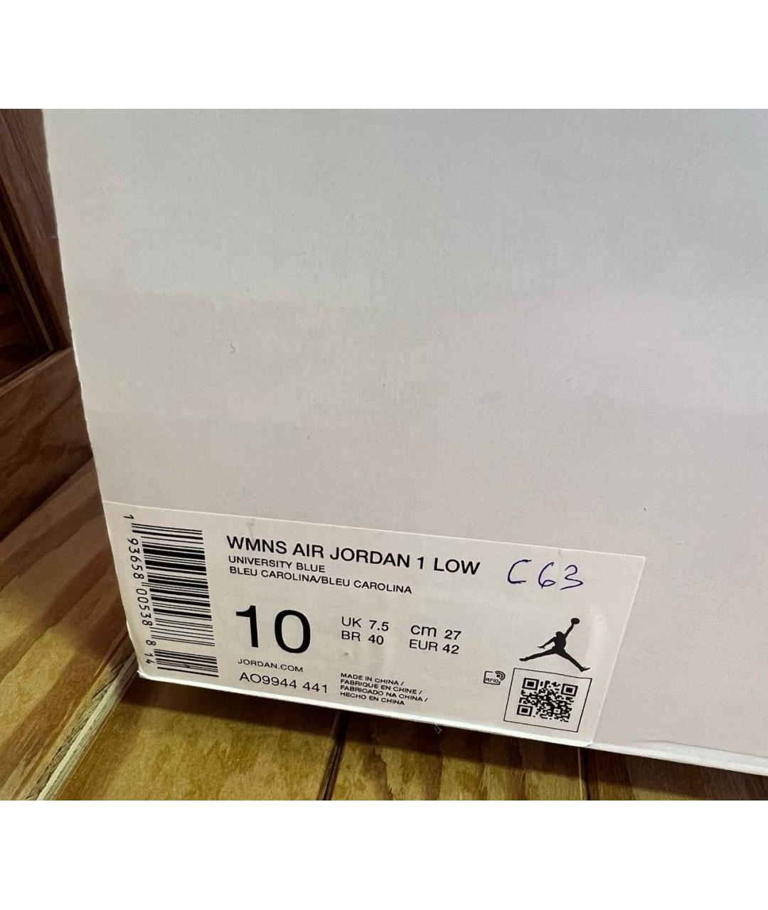 NIKE Белые кожаные низкие кроссовки / кеды, фото 6