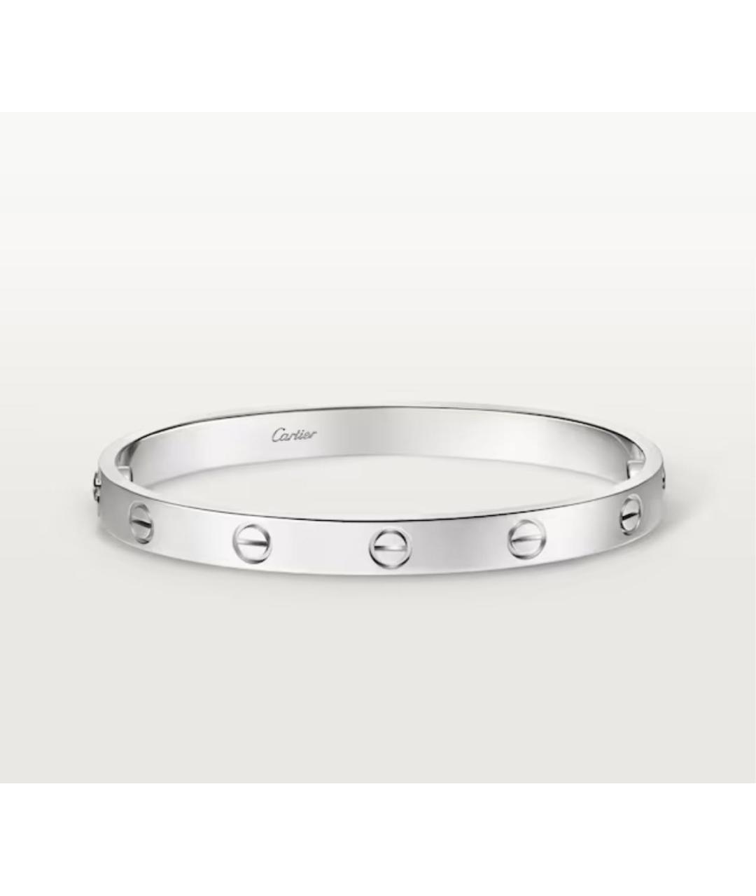 CARTIER Серебряный браслет из белого золота, фото 6
