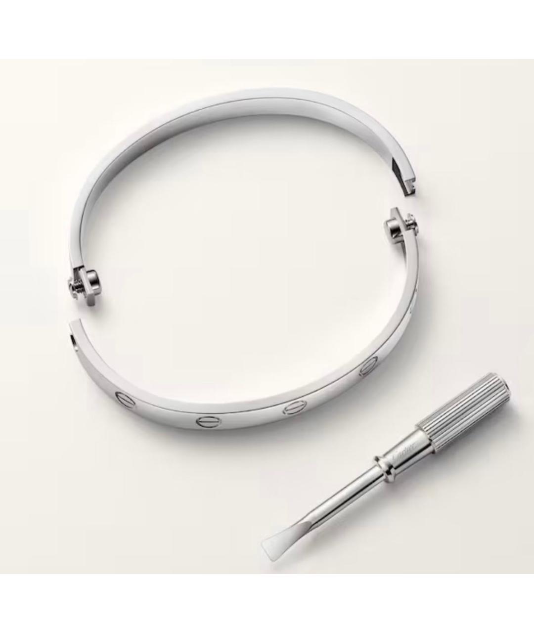 CARTIER Серебряный браслет из белого золота, фото 4