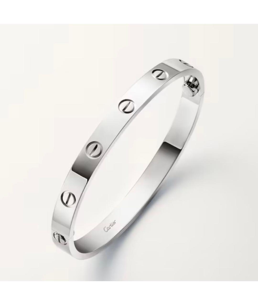 CARTIER Серебряный браслет из белого золота, фото 2