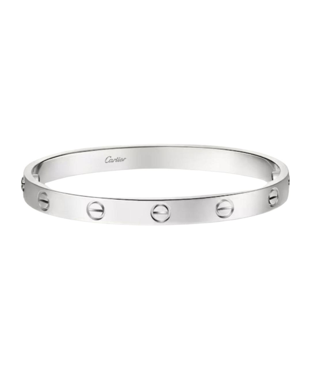 CARTIER Серебряный браслет из белого золота, фото 1