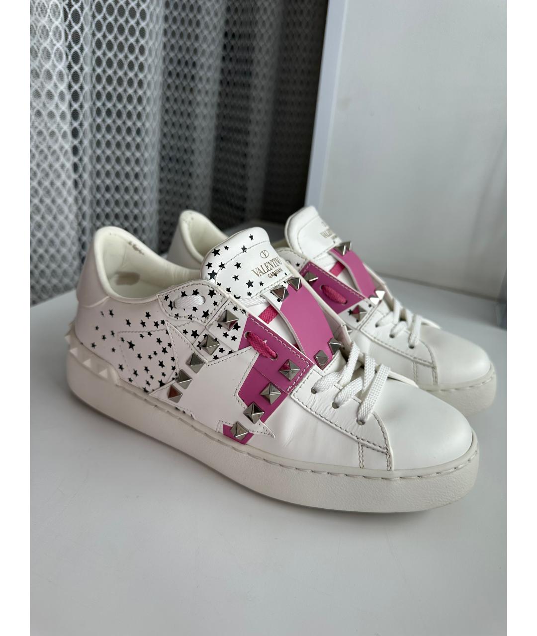 VALENTINO Белые кожаные кеды, фото 10