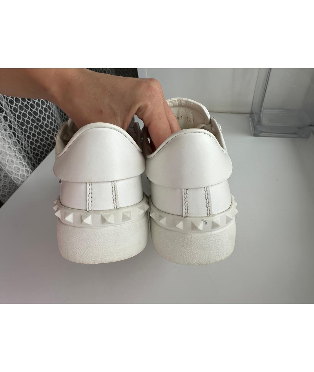 VALENTINO Белые кожаные кеды, фото 4