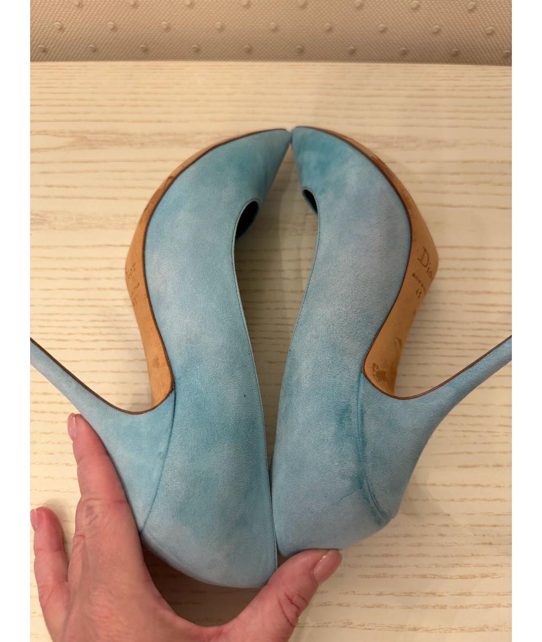 CHRISTIAN DIOR Бирюзовые туфли, фото 7