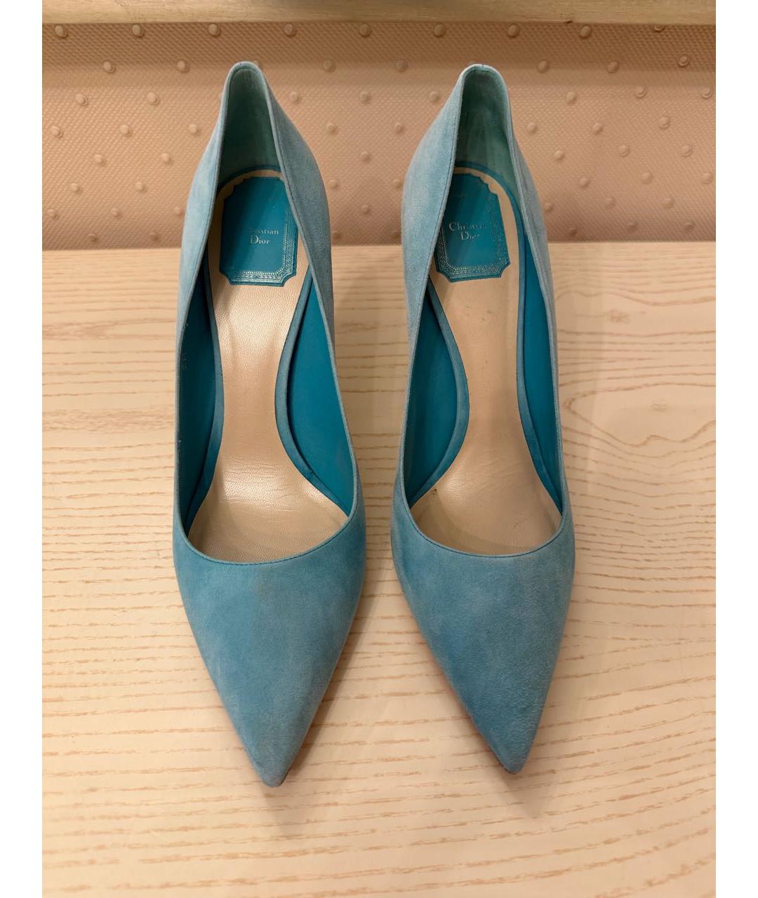 CHRISTIAN DIOR Бирюзовые туфли, фото 2