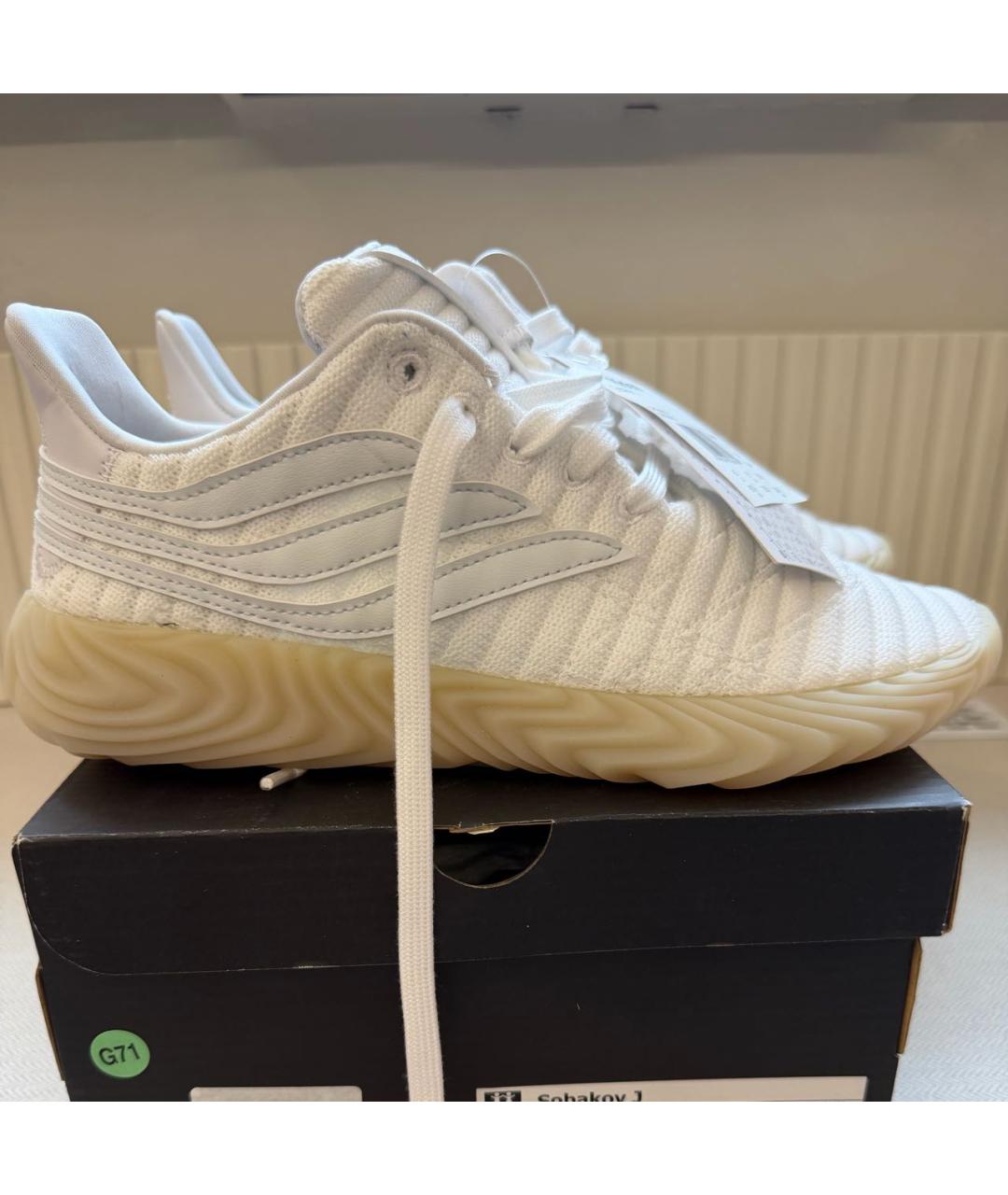 ADIDAS Белые текстильные кроссовки, фото 9