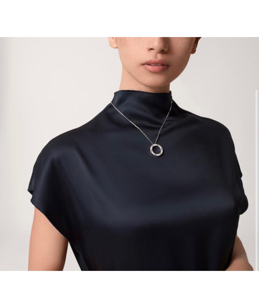 CARTIER Серебряное колье из белого золота, фото 2