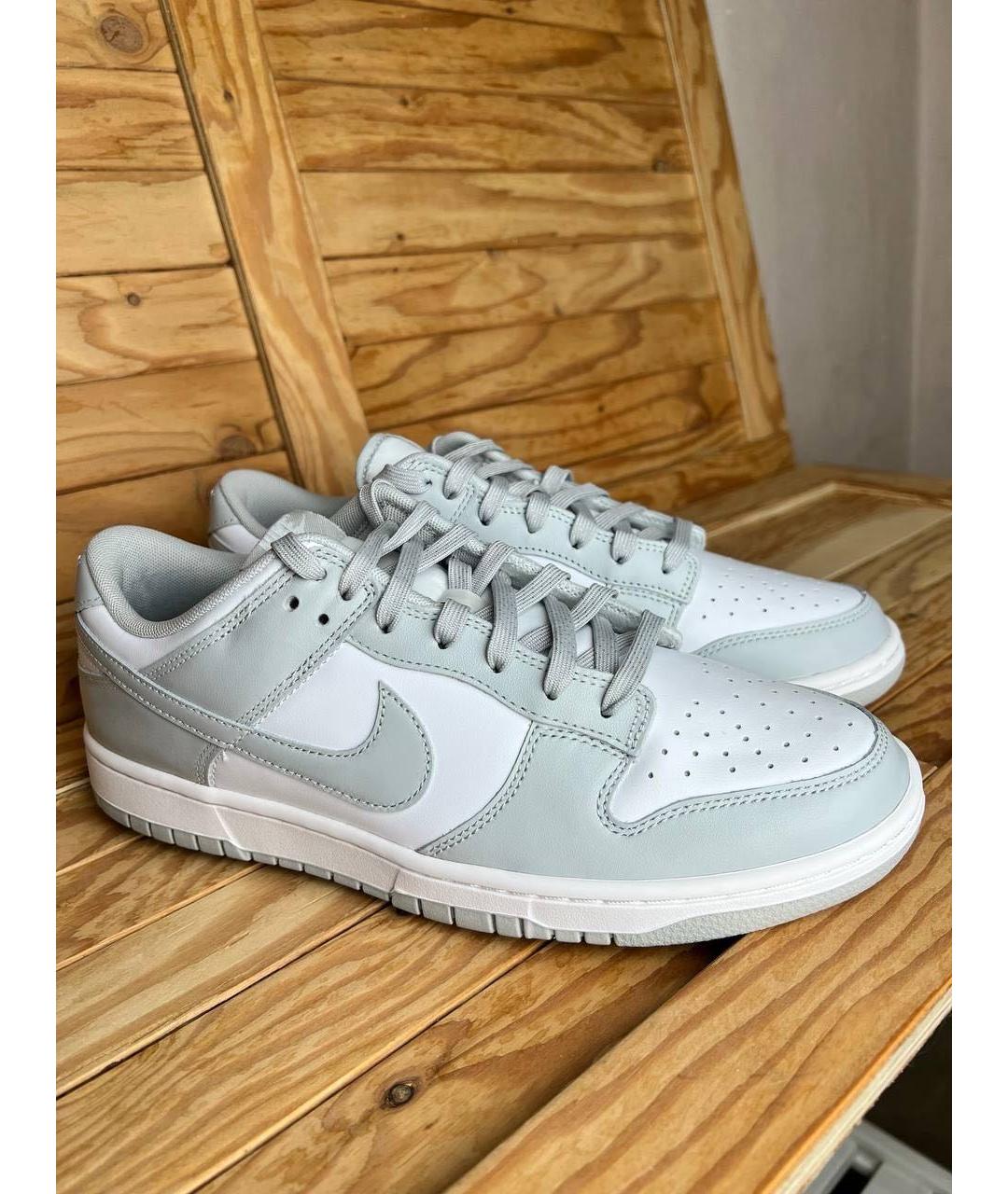 NIKE Серые кожаные кроссовки, фото 2