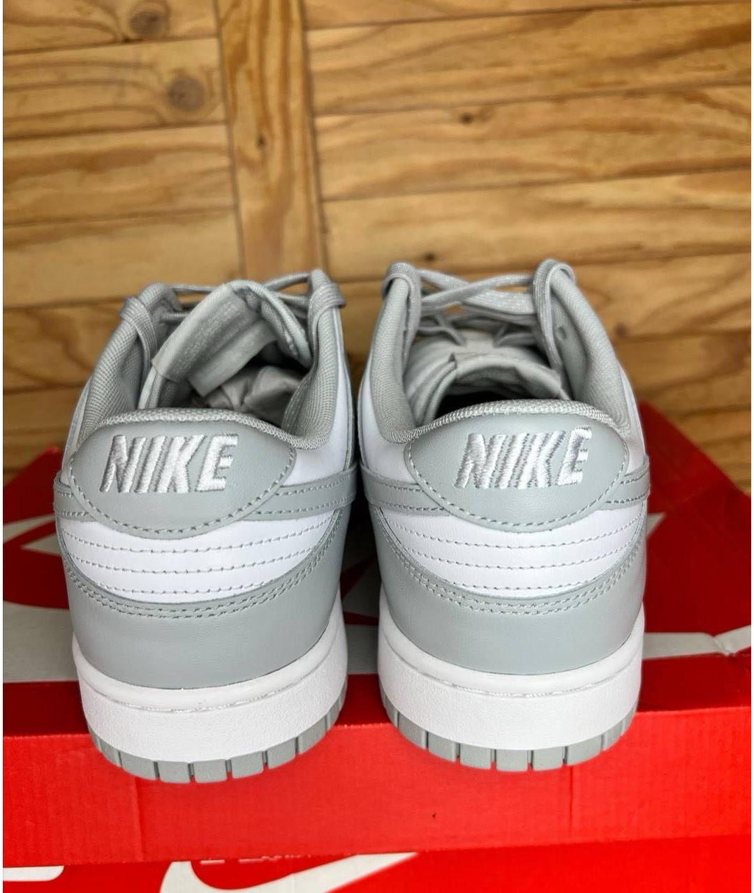 NIKE Серые кожаные кроссовки, фото 4